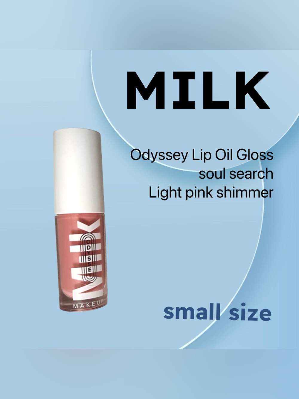 ⬇️🇺🇸🆕NWOB MILK |SMALL| Odyssey Lip Oil Pink light shimmer - Soul search*